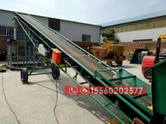 寧夏裝車皮帶機、8米長移動升降皮帶輸送機報價/圖片